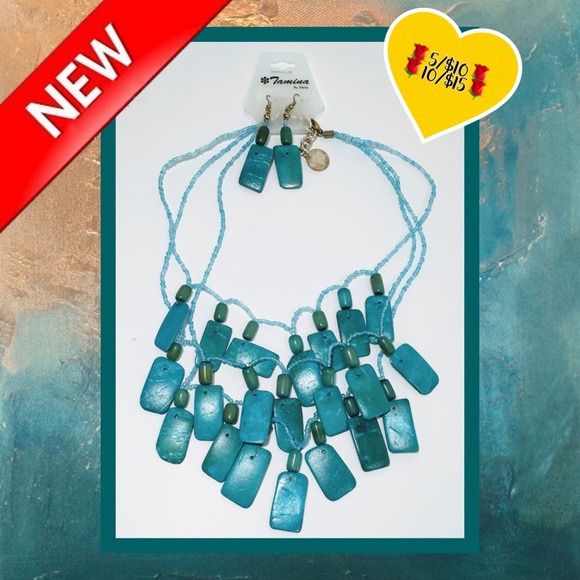 Tamina By:Stella Jewelry - 🌹5/$10🌹10/$15🌹3PC Tamina Necklace & Earring Set